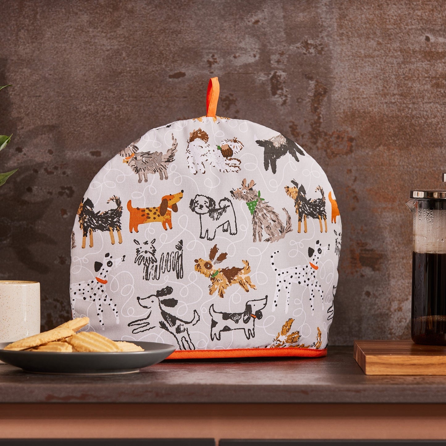 Ulster Weavers Dog Days Tea Cosy One Size in Grey - Tea Cosy - Ulster Weavers