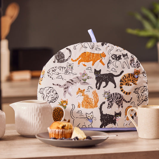 Ulster Weavers Feline Friends Tea Cosy One Size in Grey - Tea Cosy - Ulster Weavers