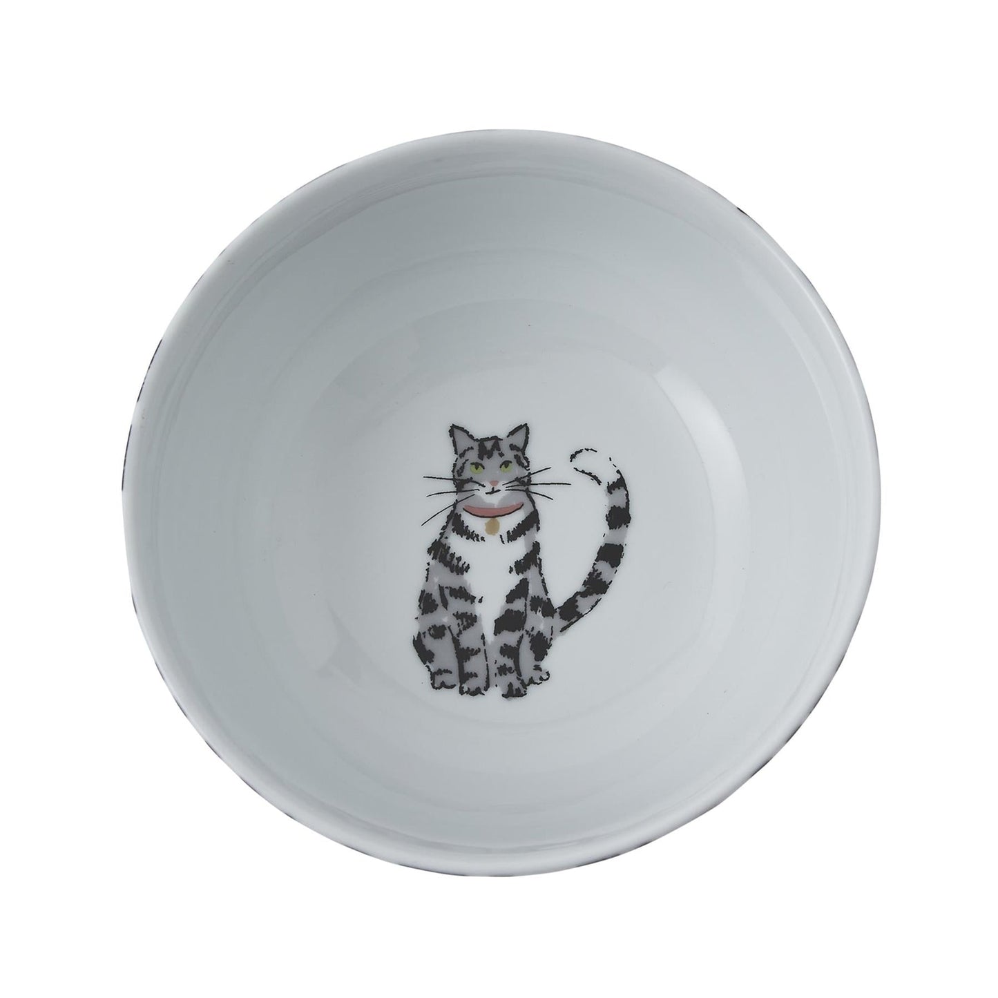 Ulster Weavers Feline Friends Bowl - Porcelain - 4 Pack One Size in White - Bowls - Ulster Weavers