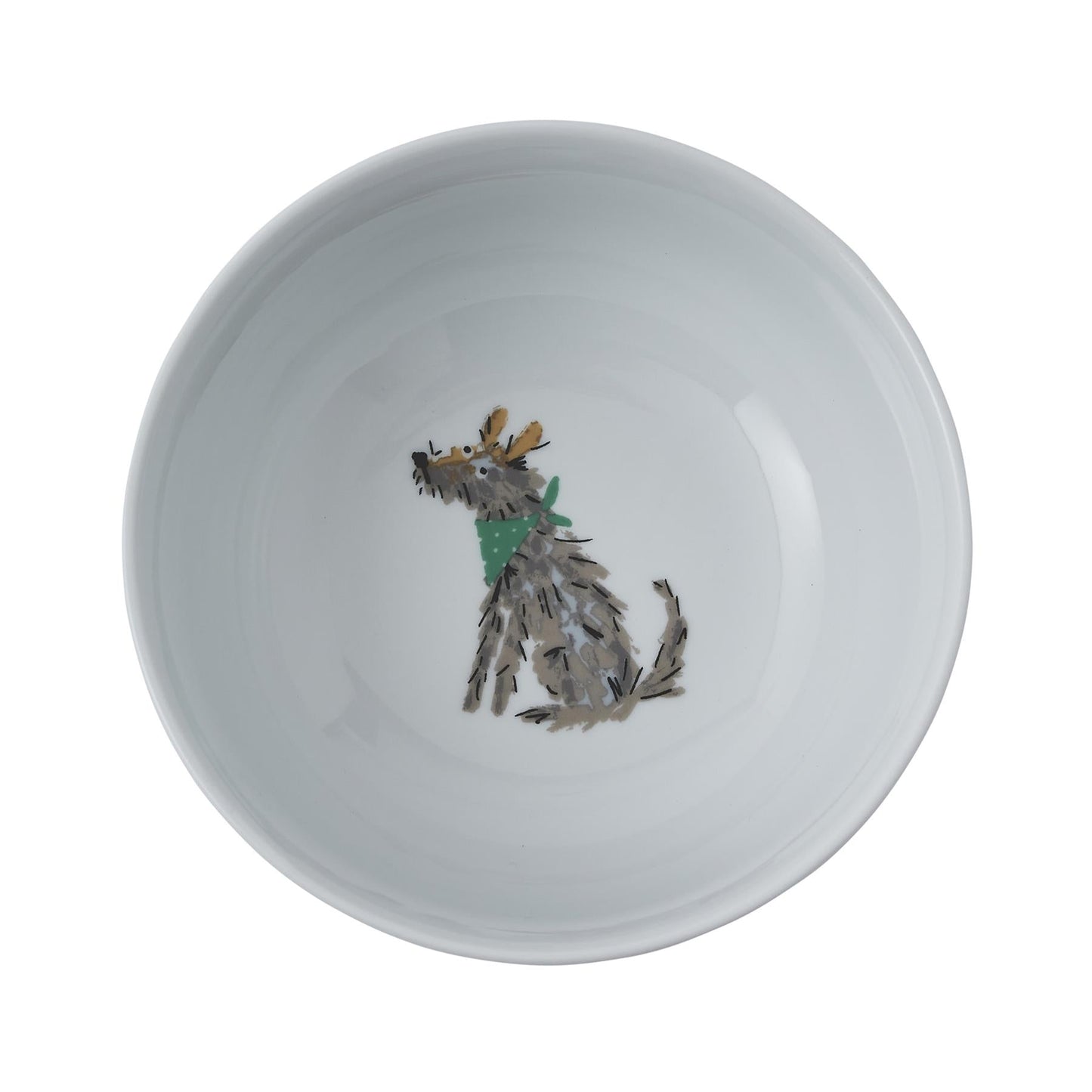 Ulster Weavers Dog Days Bowl - Porcelain One Size in White - Bowls - Ulster Weavers