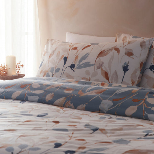 Anya Duvet Cover Set by Drift Home in Blue - Duvet Cover Set - Drift Home