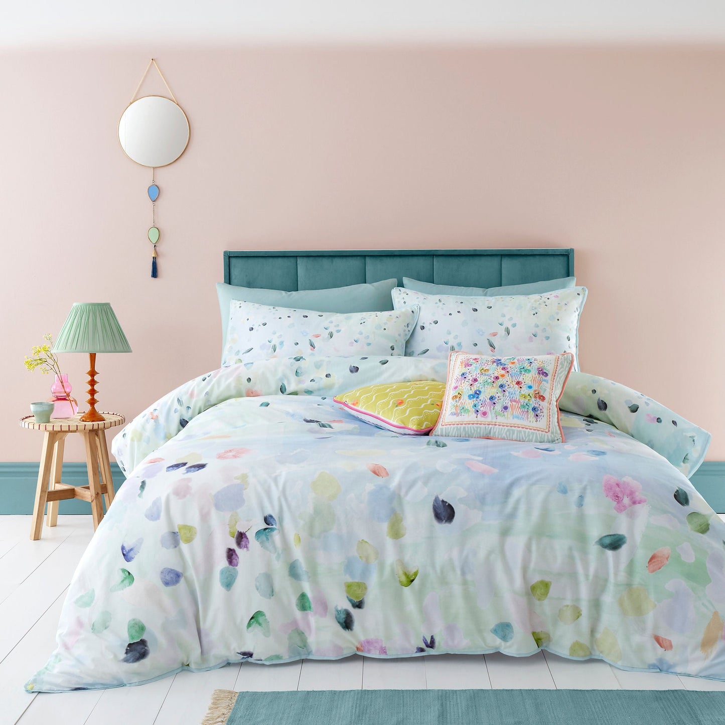 Alfresco Duvet Cover Set by Appletree Style in Duck Egg - Duvet Cover Set - Appletree Style