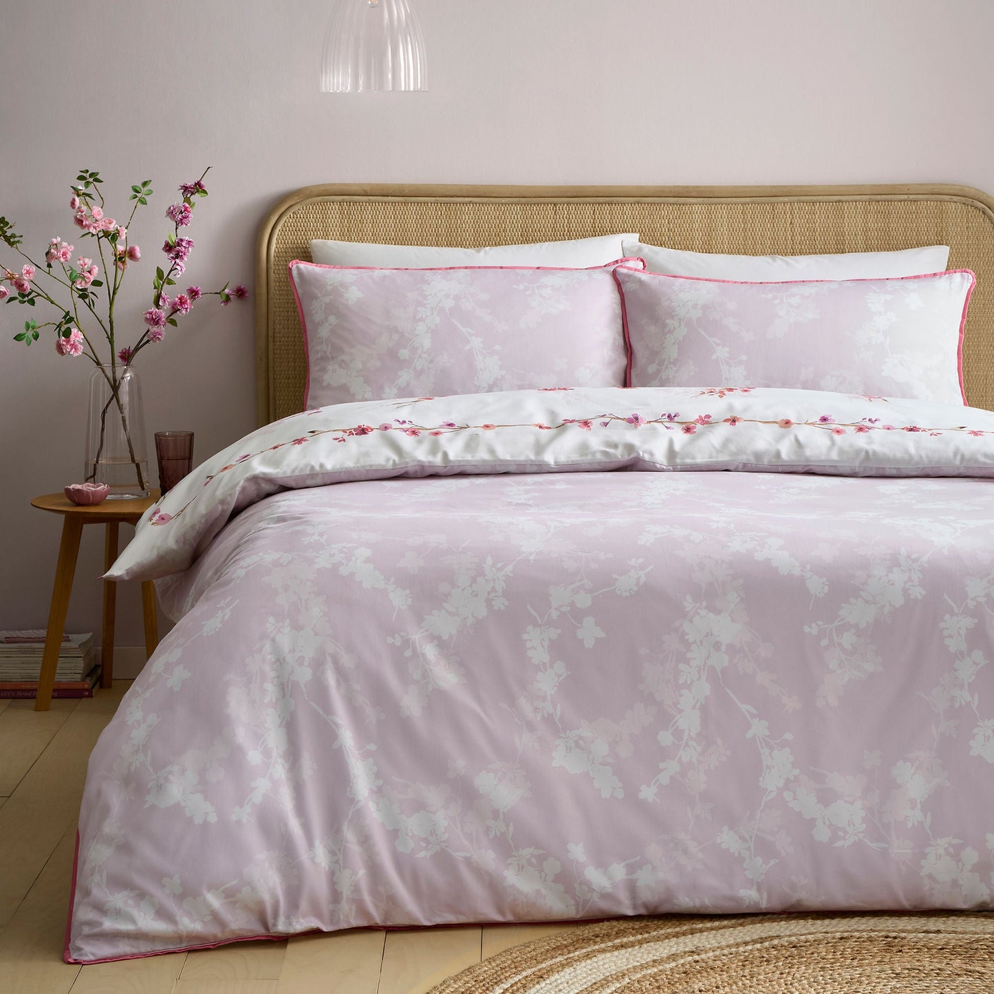 Blossom Flower Duvet Cover Set in Berry - Duvet Cover Set - Appletree