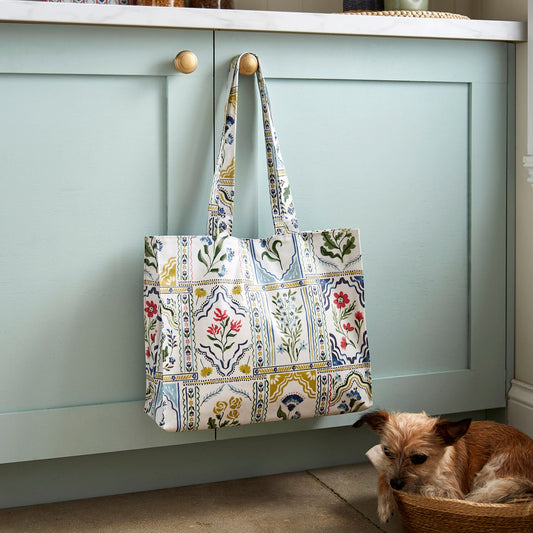Ulster Weavers Boho Floral PVC Coated Tote Bag Medium in Multi - Bag - Ulster Weavers