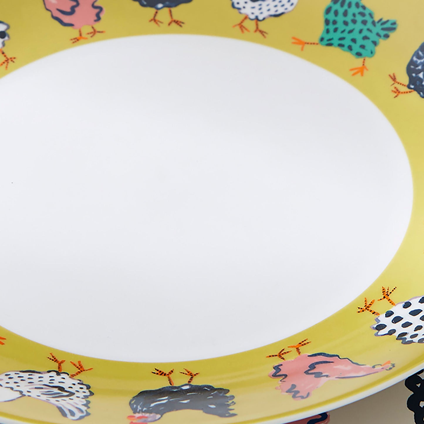 Chick Chicken Porcelain Dinner Plate in Yellow