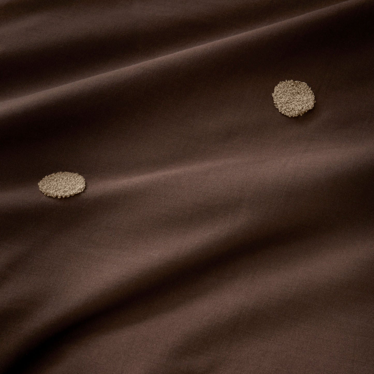 Dot Garden Duvet Cover Set in Chocolate - Duvet Cover Set - Appletree