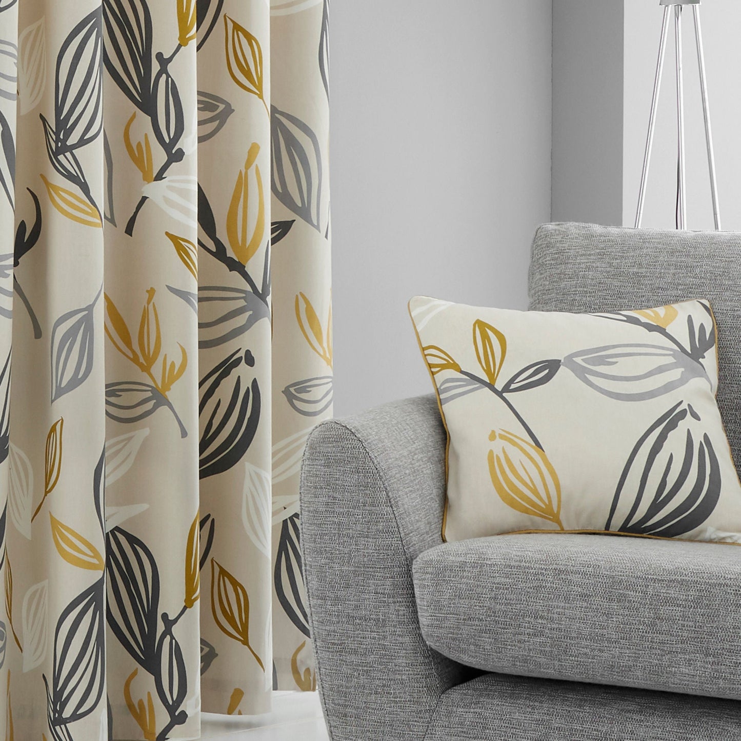 Ensley Cushion by Fusion in Ochre 43 x 43cm - Cushion - Fusion