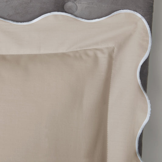 Scallop Edge Duvet Cover Set by Appletree Boutique in Natural - Duvet Cover Set - Appletree Boutique