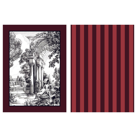 Festivo Cotton Tea Towel 2 Pack in Red - Tea Towel (2 Pack) - Laurence Llewelyn-Bowen