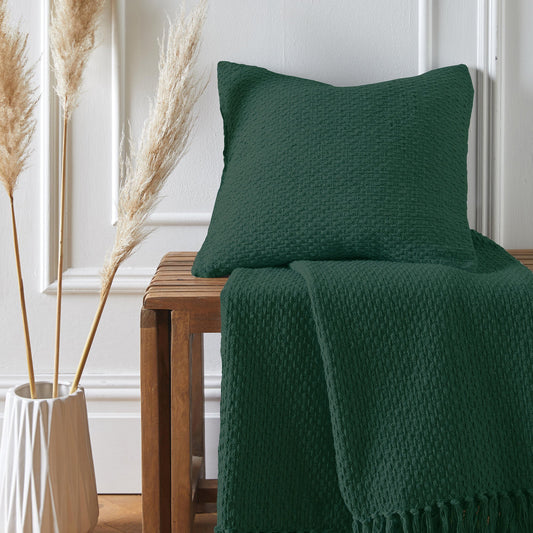 Hayden Cushion by Drift Home in Green 43 x 43cm - Cushion - Drift Home