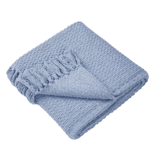 Hayden Throw by Drift Home in Blue 130 x 180cm - Throw - Drift Home