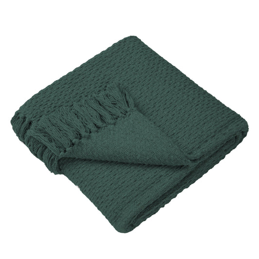 Hayden Throw by Drift Home in Green 130 x 180cm - Throw - Drift Home