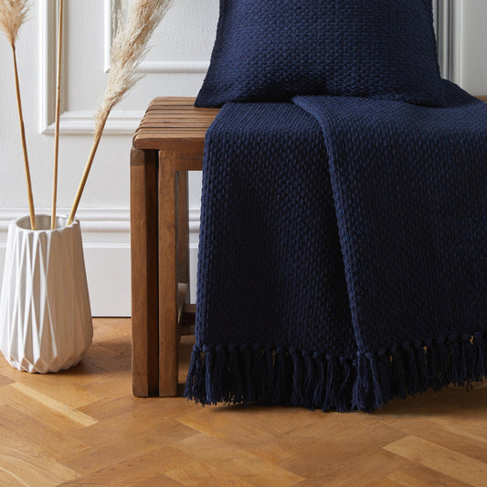 Hayden Throw by Drift Home in Navy - Throw - Drift Home