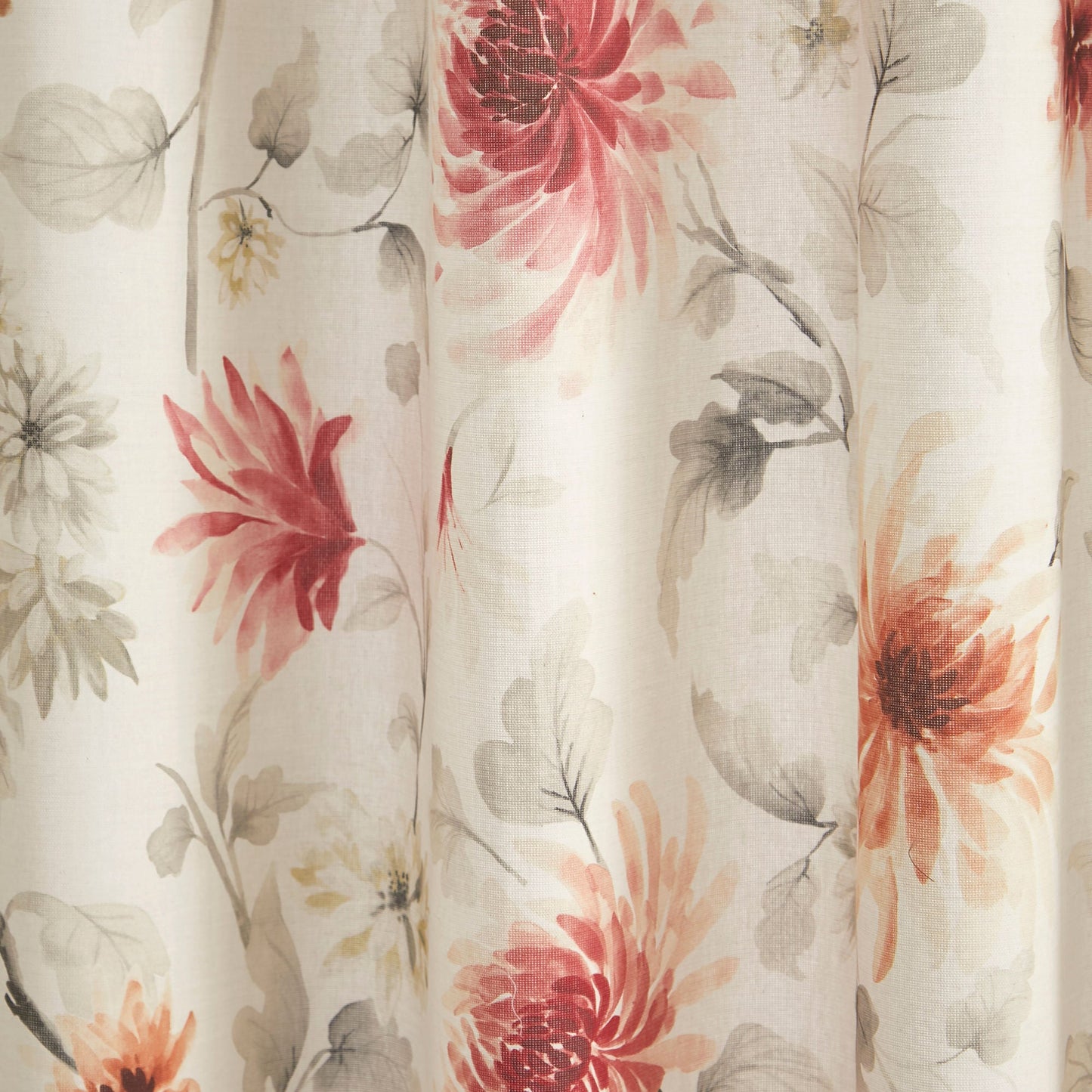 Nadia Pair of Eyelet Curtains by Dreams & Drapes Curtains in Red - Pair of Eyelet Curtains - Dreams & Drapes Curtains