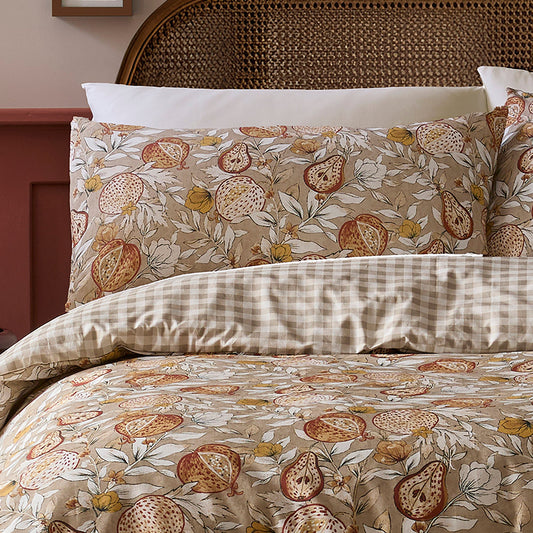 Orchard Pears Duvet Cover Set in Natural - Duvet Cover Set - D & D