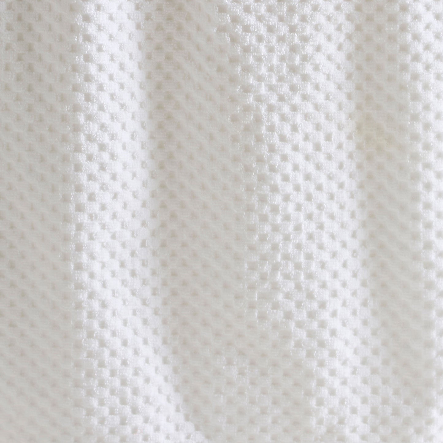 Popcorn Check Towels in White