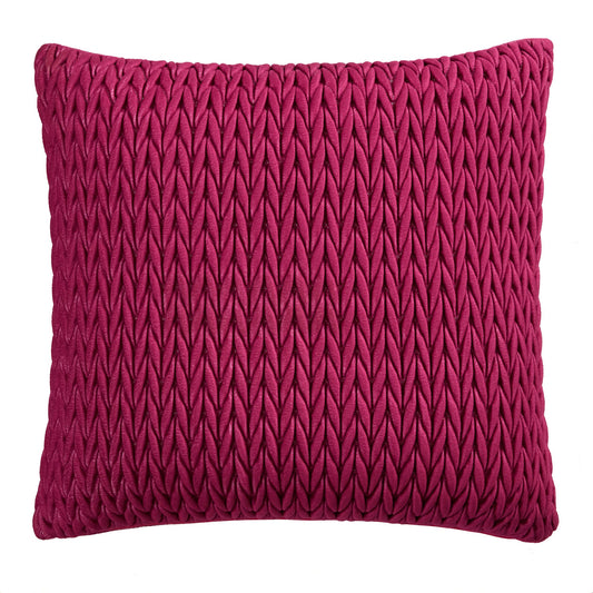 Amory Cushion by Laurence Llewelyn-Bowen in Fuchsia 43 x 43cm - Cushion - Laurence Llewelyn-Bowen