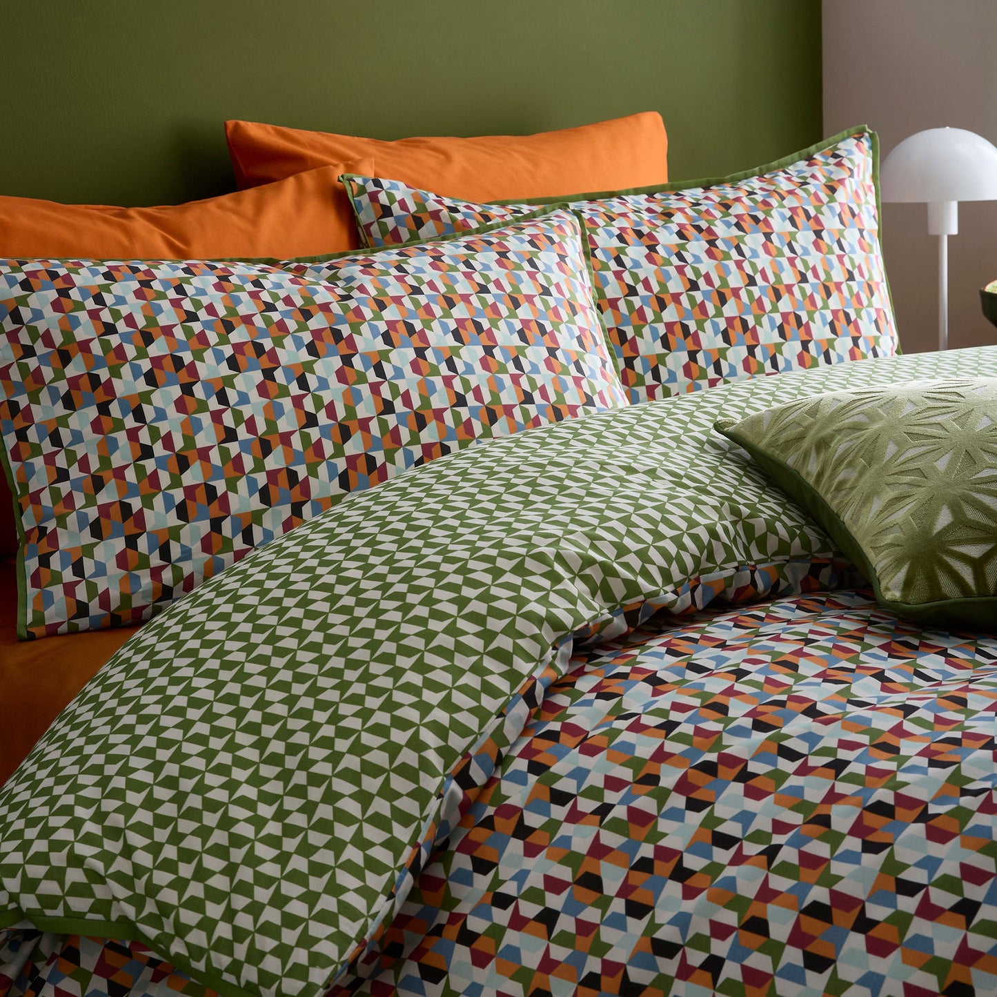 Star Geo Duvet Cover Set in Natural