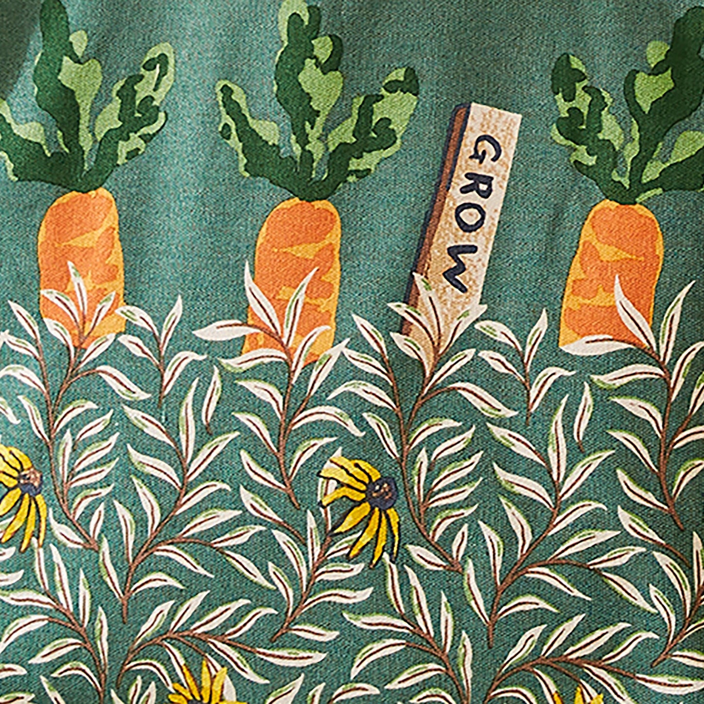 Time to Grow Canvas Shoulder Bag in Green