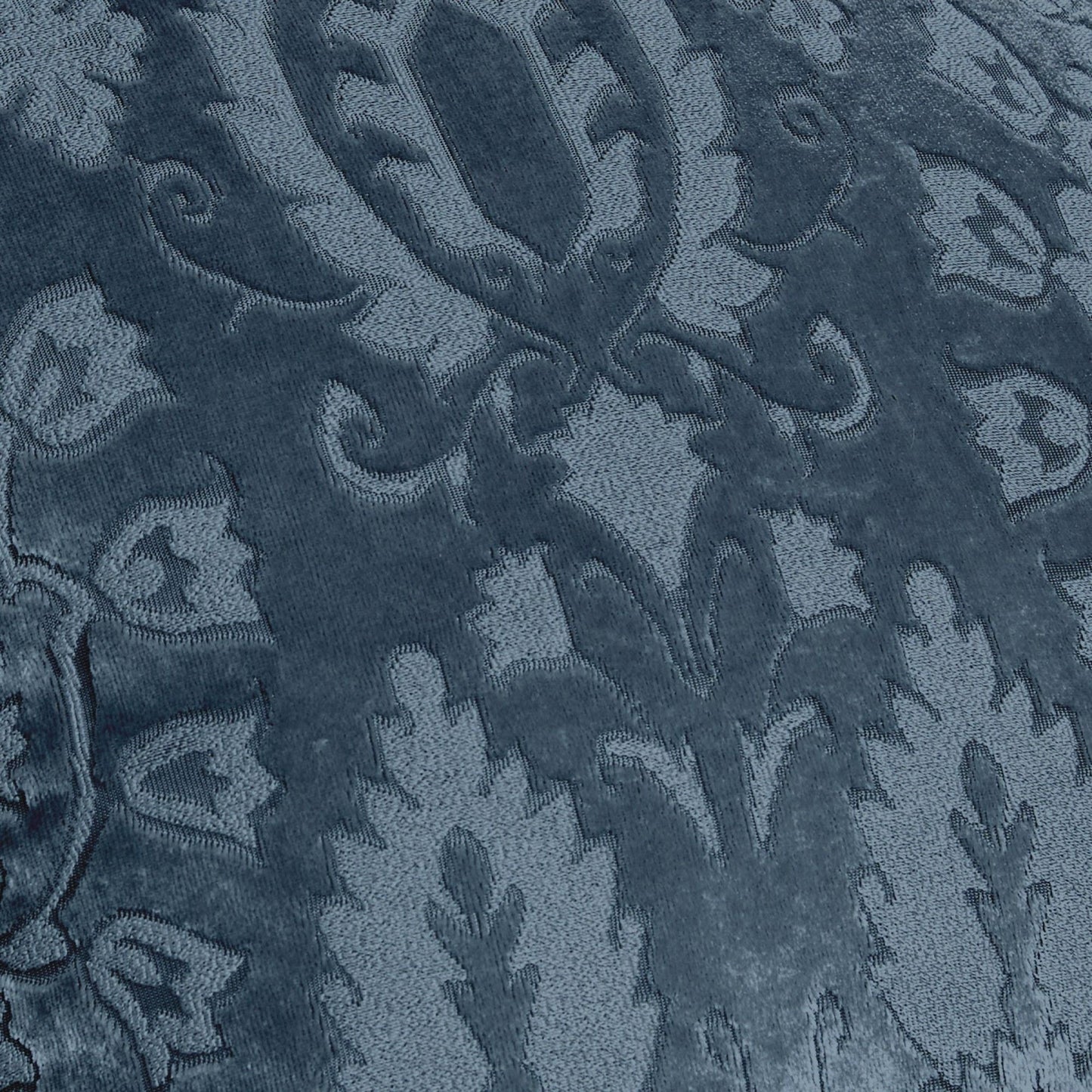 Trinity Pair of Pencil Pleat Curtains by Curtina in Blue - Pair of Pencil Pleat Curtains - Curtina