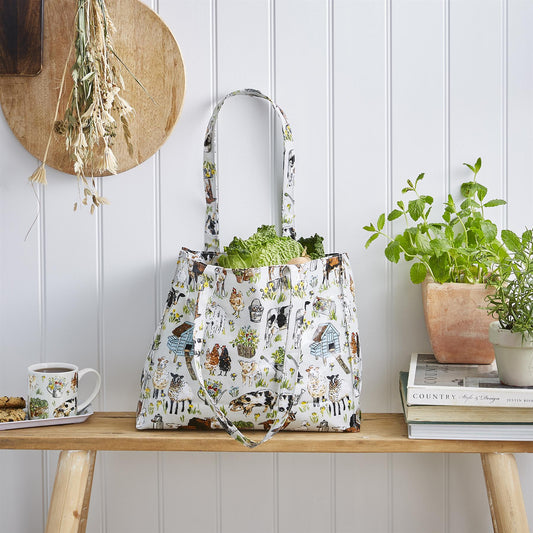 Ulster Weavers Portman Farm Shoulder Bag - PVC One Size in Grey - Bag - Ulster Weavers