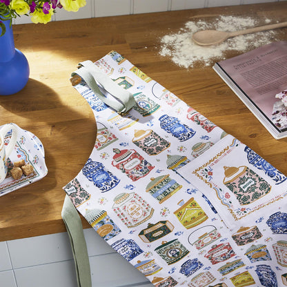 Ulster Weavers Tea Tins Apron - Cotton One Size in Multi - Apron - Ulster Weavers