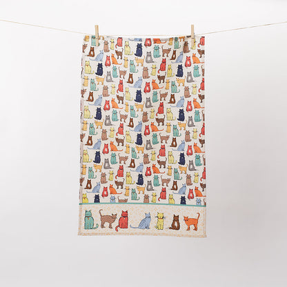 Ulster Weavers Cotton Tea Towel - Catwalk (100% Cotton, Blue) - Tea Towel - Ulster Weavers