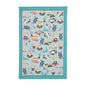 Kitty Cats Cotton Tea Towel in Blue