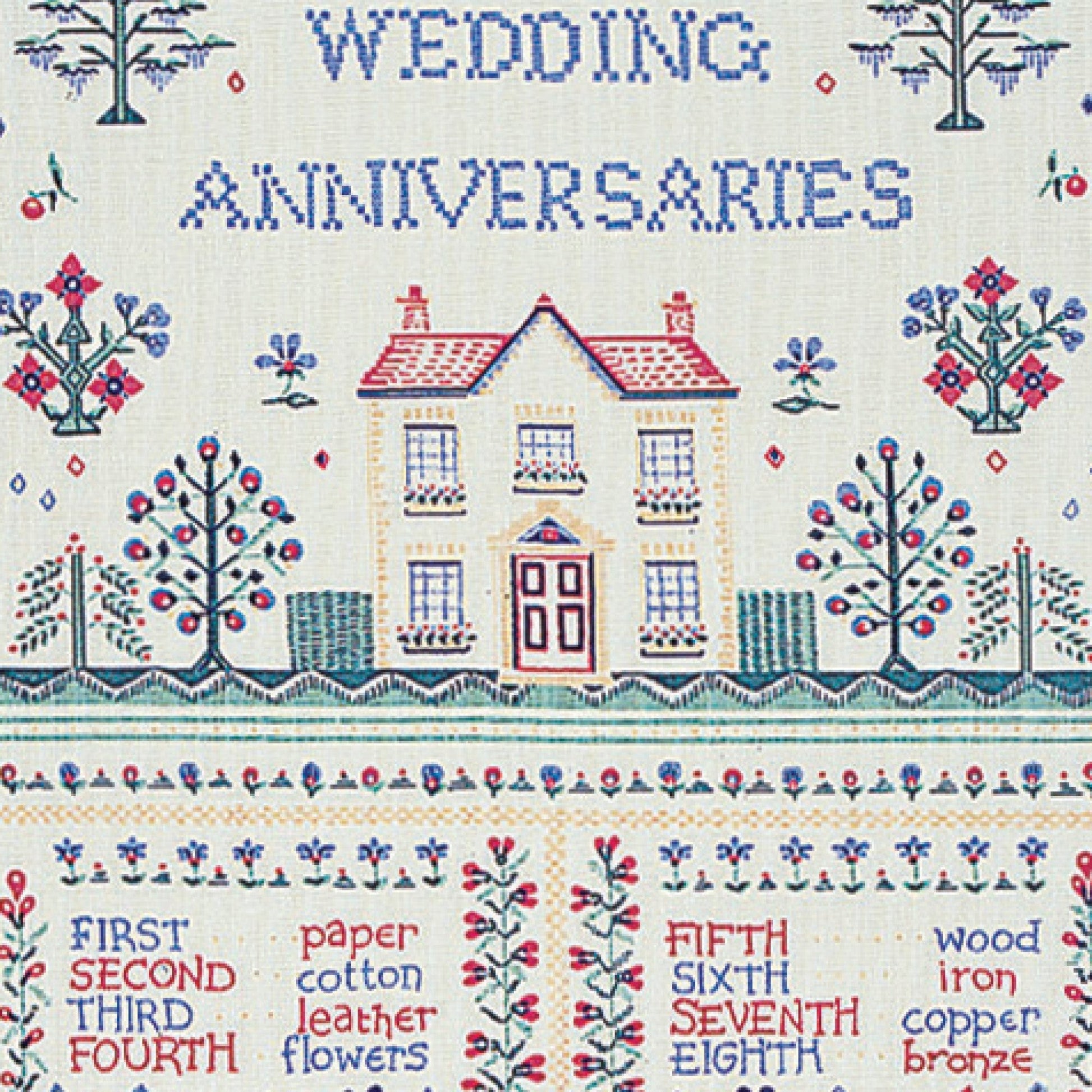 Ulster Weavers Cotton Tea Towel - Wedding Sampler (100% Cotton, Yellow) - Tea Towel - Ulster Weavers