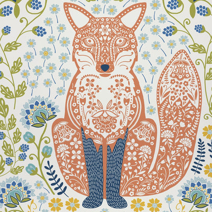 Ulster Weavers Cotton Tea Towel - Woodland Fox (100% Cotton, Blue) - Tea Towel - Ulster Weavers
