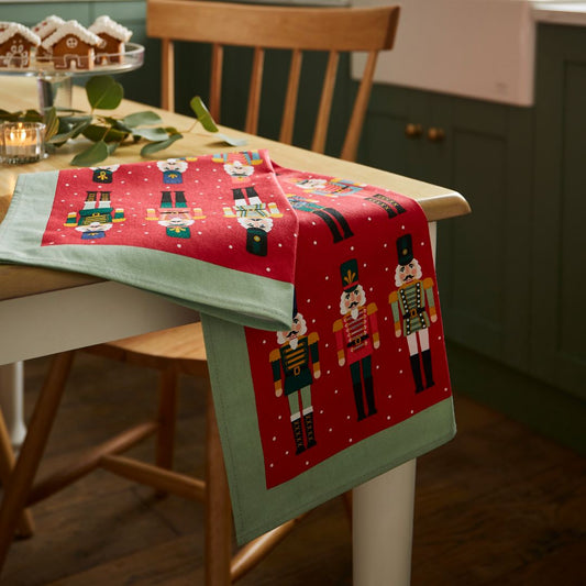 Ulster Weavers Recycled Cotton Tea Towel - Nutcracker Parade (Red) -  - Ulster Weavers