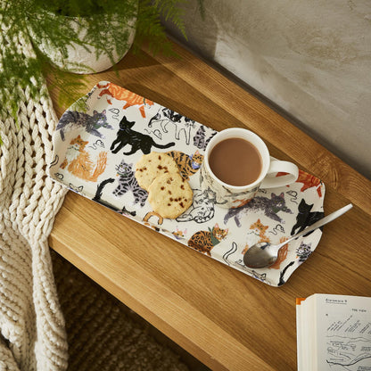 Ulster Weavers Feline Friends Tray - Small One Size in Cream - Tray - Ulster Weavers