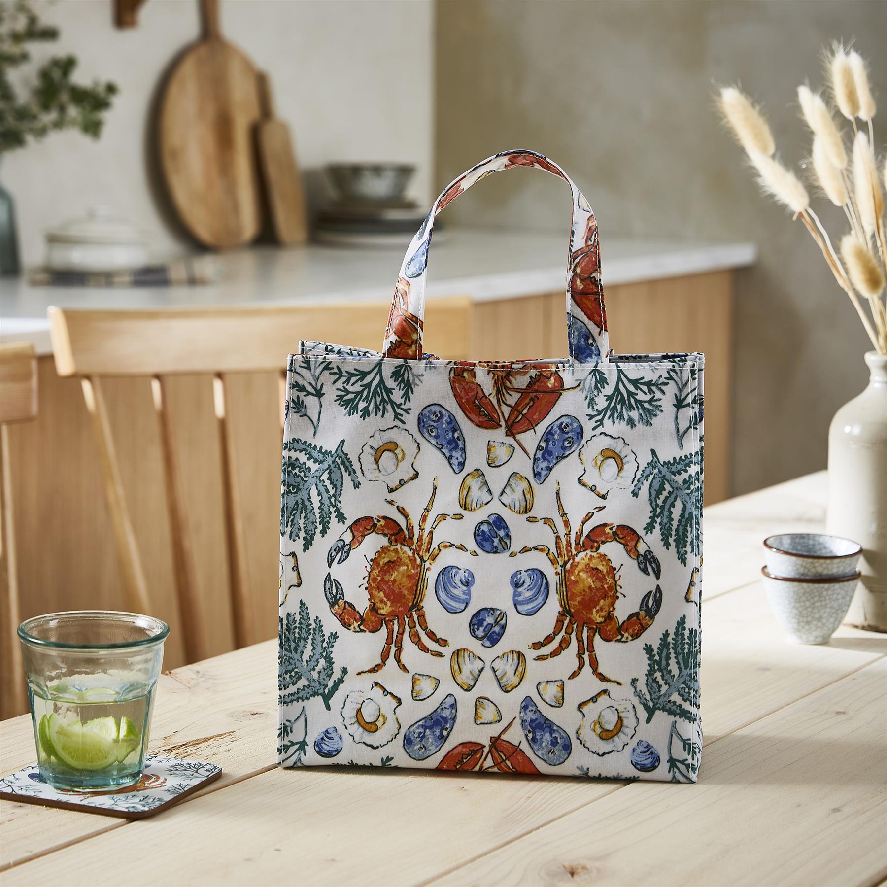 Ulster Weavers Shellfish PVC Bag - Small in Green - Bag - Ulster Weavers