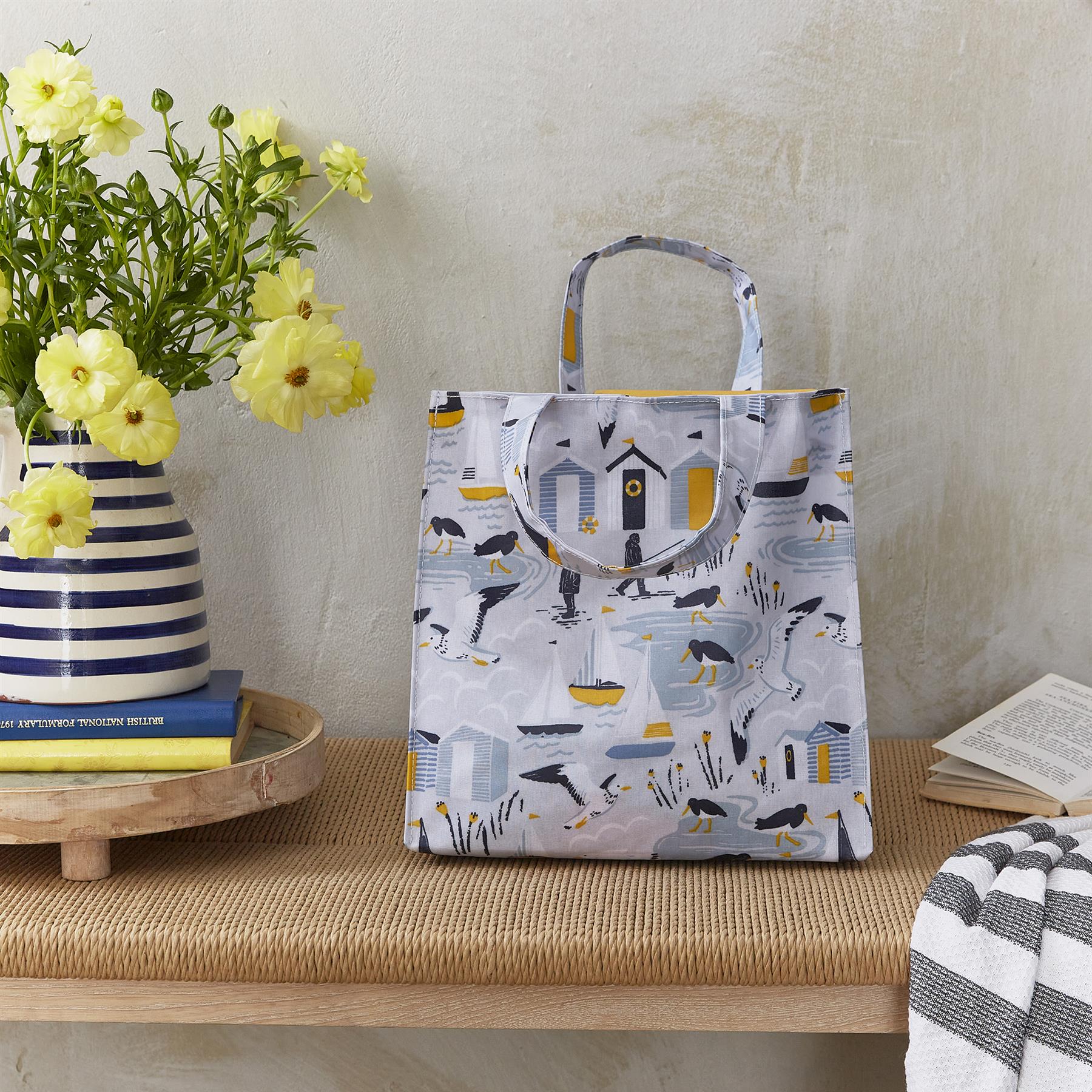 Ulster Weavers Seashore PVC Bag - Small in Blue - Bag - Ulster Weavers