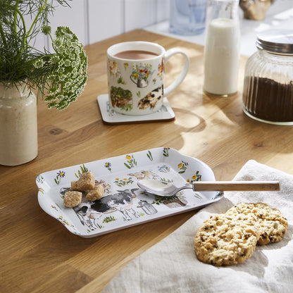 Ulster Weavers Portman Farm Mug - New Bone China 250ml in Grey - Mug - Ulster Weavers