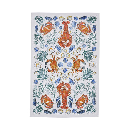 Ulster Weavers Shellfish Tea Towel - Cotton One Size in Green - Tea Towel - Ulster Weavers