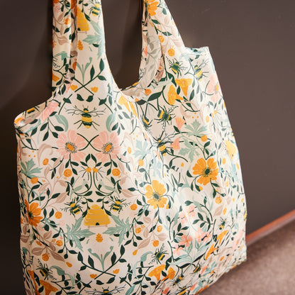 Ulster Weavers Bee Bloom Packable Bag One Size in Multi - Bag - Ulster Weavers