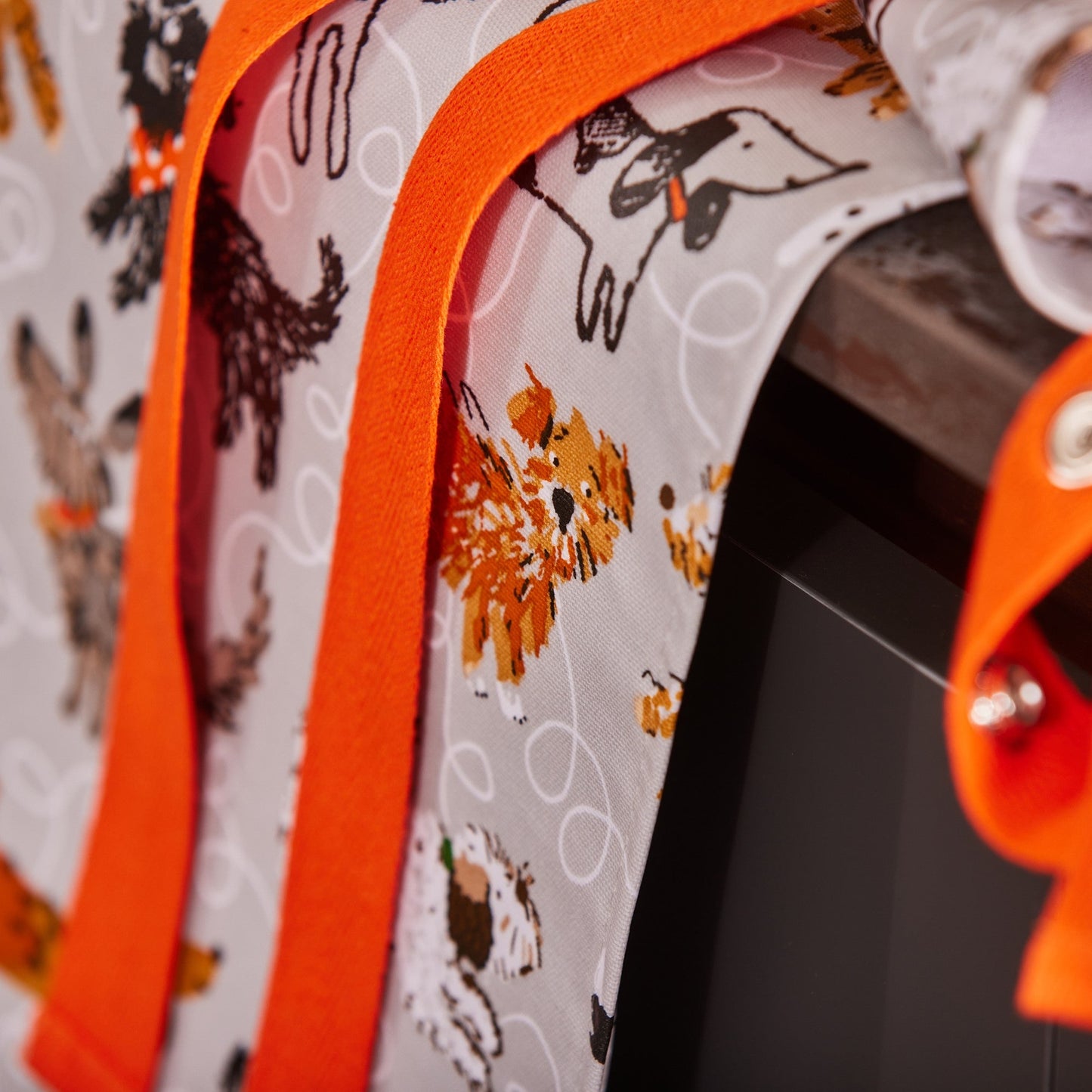 Ulster Weavers Dog Days Apron - PVC/Oilcloth One Size in Grey - Apron - Ulster Weavers