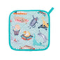 Ulster Weavers Heat Resistant Pot Mat - Kitty Cats (100% Cotton Outer; 100% Polyester wadding; CE marked, Blue) - Pot Mat - Ulster Weavers
