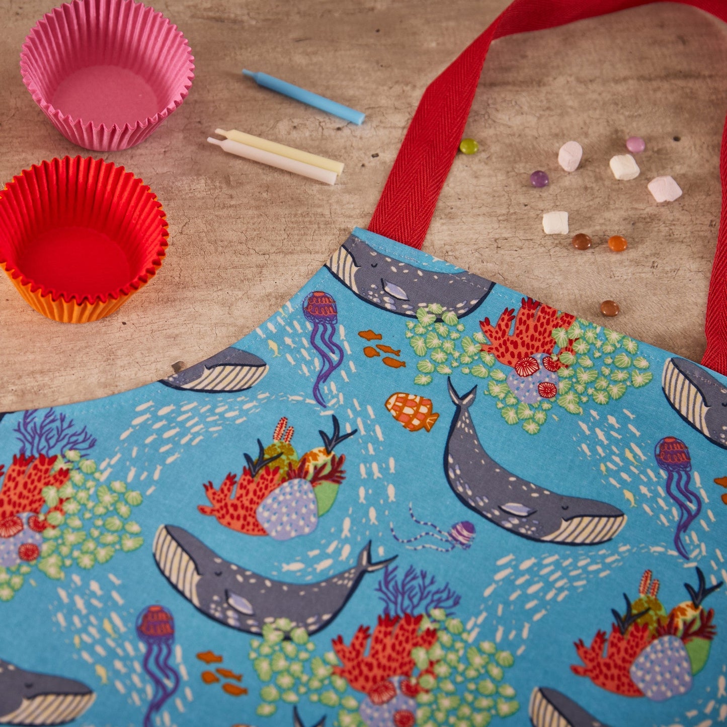 Ulster Weavers Underwater Wonders Apron PVC - Kids One Size in Blue - Kids Apron - Ulster Weavers