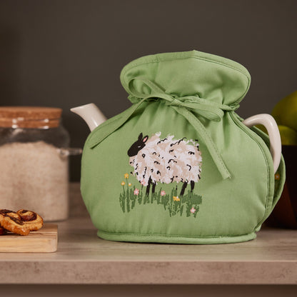 Ulster Weavers Woolly Sheep Tea Cosy - Muff One Size in Green - Tea Cosy - Ulster Weavers