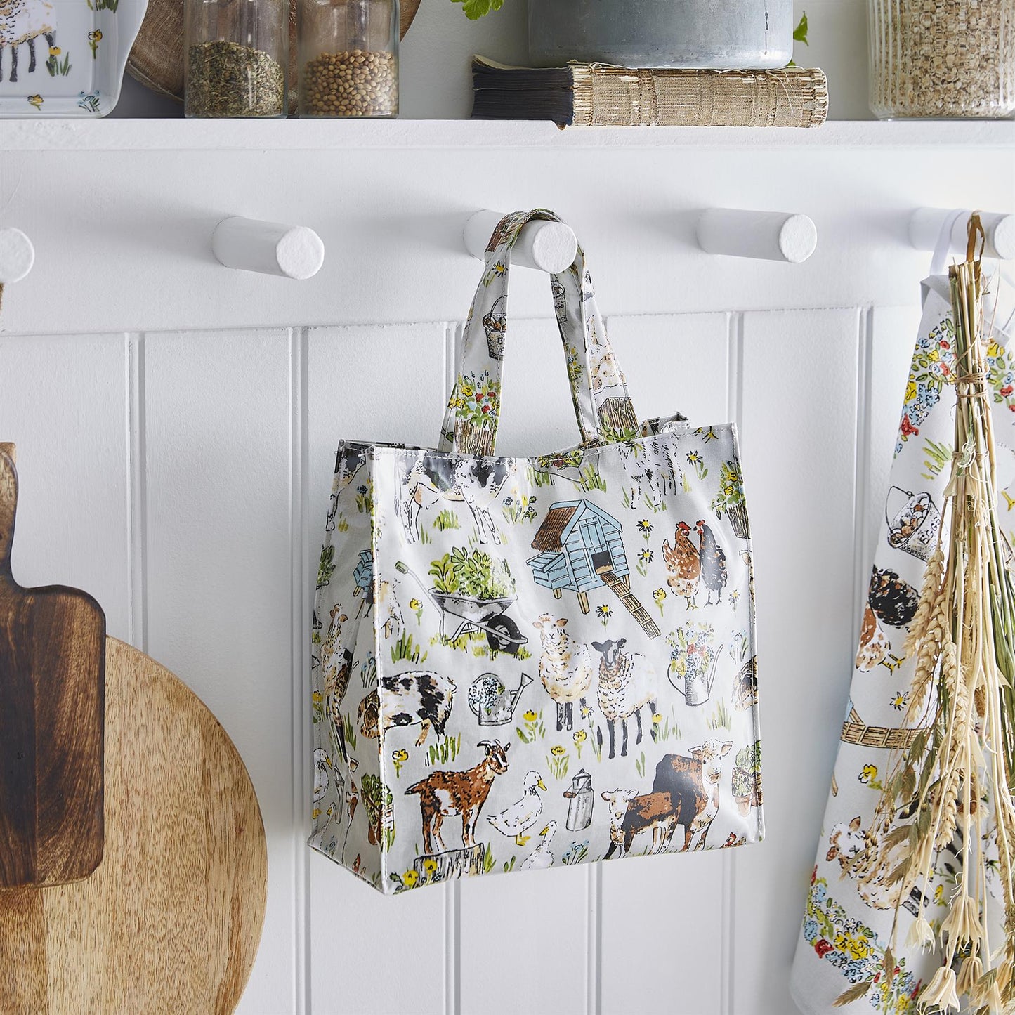 Ulster Weavers Portman Farm PVC Bag - Small in Grey - Bag - Ulster Weavers