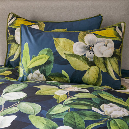 Alaya Duvet Cover Set by Soiree in Teal - Duvet Cover Set - Soiree