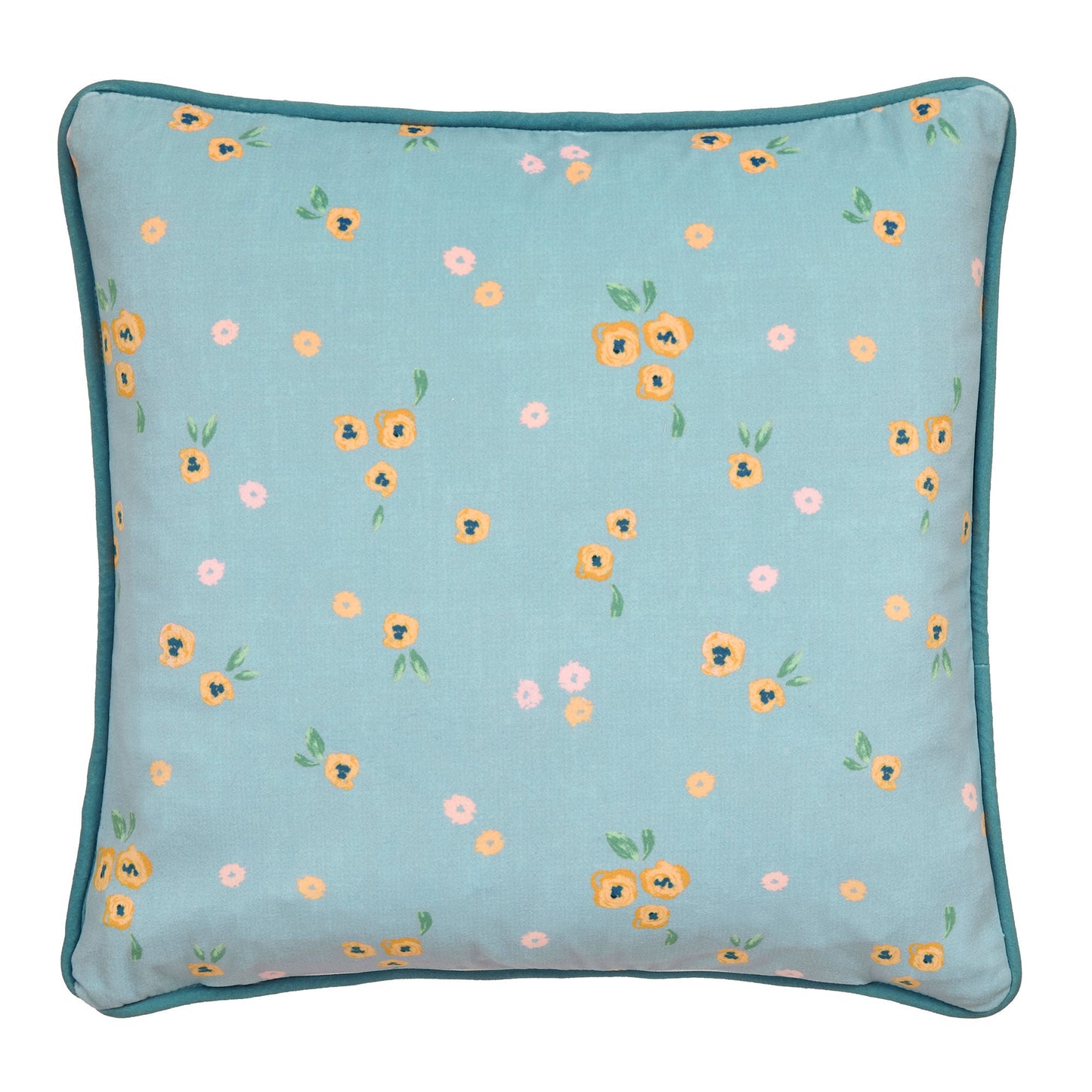Abstract Poppy Cushion in Red 43 x 43cm