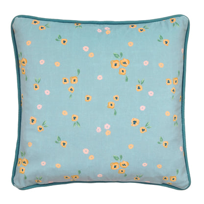 Abstract Poppy Cushion in Red 43 x 43cm