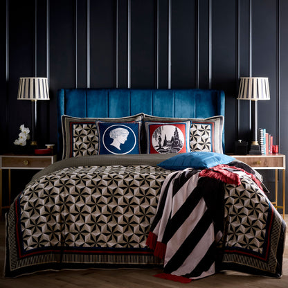 Arcadia Cushion in Red 43 x 43cm