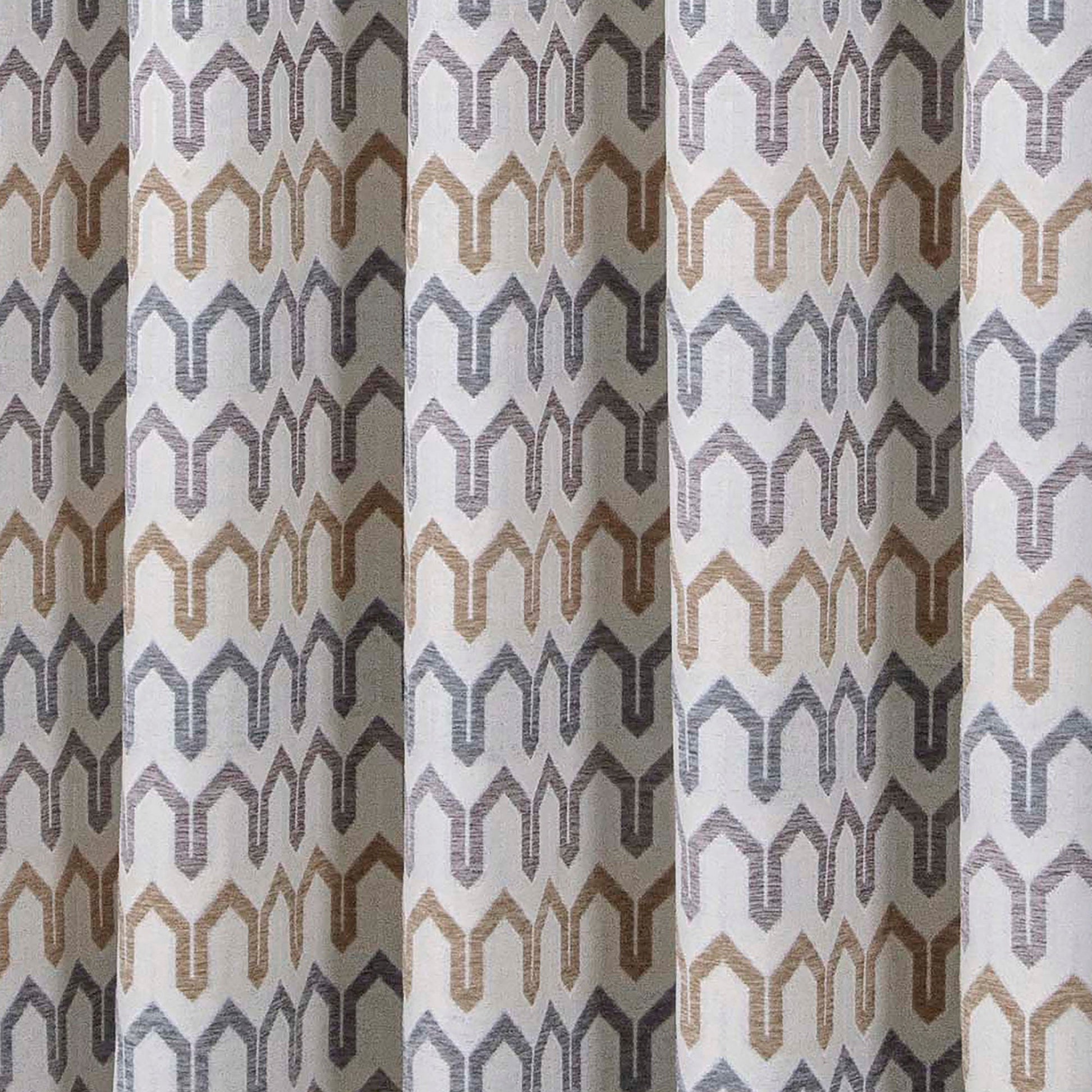 Arcadia Pair of Eyelet Curtains by Curtina in Natural - Pair of Eyelet Curtains - Curtina
