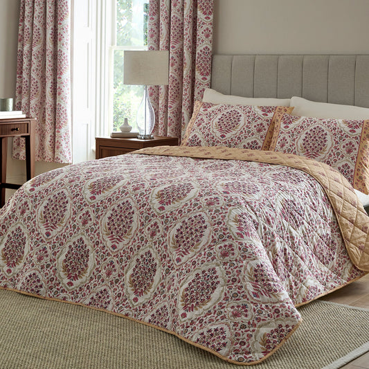 Ashmead Bedspread in Berry 200cm X 230cm - Bedspread - D & D