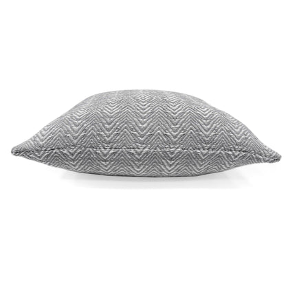 Herringbone Cushion by Appletree Loft in Silver 43 x 43cm - Cushion - Appletree Loft