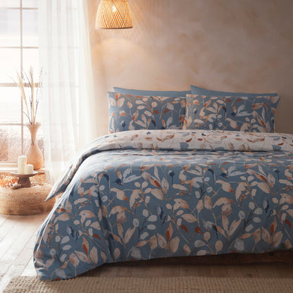 Anya Duvet Cover Set by Drift Home in Blue - Duvet Cover Set - Drift Home